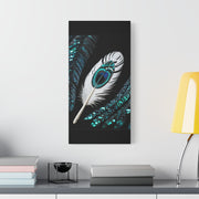 Paua Shell Abalone Feather Classic Canvas