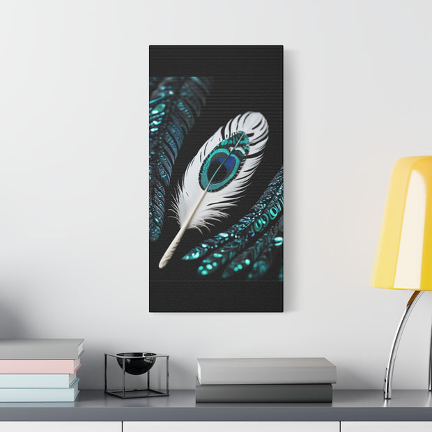 Paua Shell Abalone Feather Classic Canvas