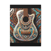 Mother Of Pearl Guitar Colorful Classic Canvas