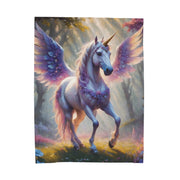 Magical Childrens Unicorn Horse Velveteen Plush Blanket