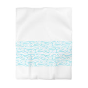 Soft Pastel Aqua Blue Microfiber Duvet Cover
