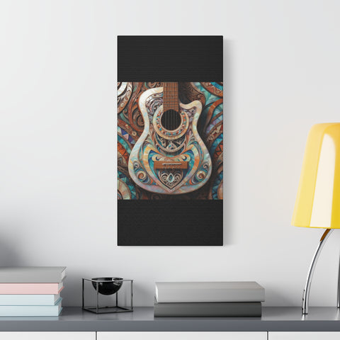 Mother Of Pearl Guitar Colorful Classic Canvas