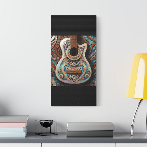 Mother Of Pearl Guitar Colorful Classic Canvas