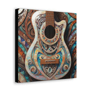 Mother Of Pearl Guitar Colorful Classic Canvas