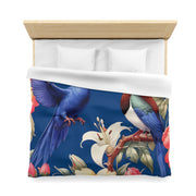 Pheasants A Blue Microfiber Duvet Cover
