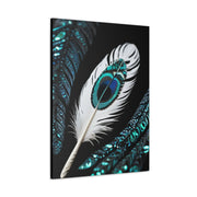 Paua Shell Abalone Feather Classic Canvas