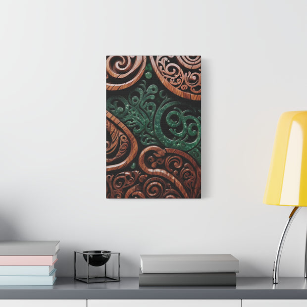 Wood and Jade Pounamu Greenstone Classic Canvas
