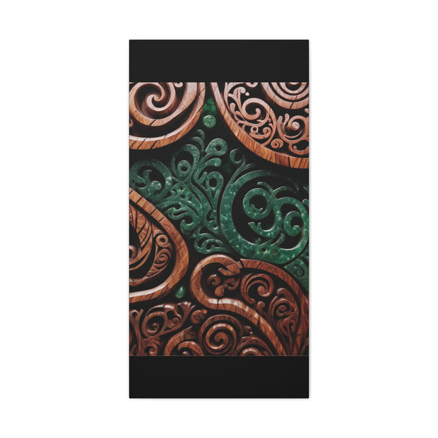 Wood and Jade Pounamu Greenstone Classic Canvas