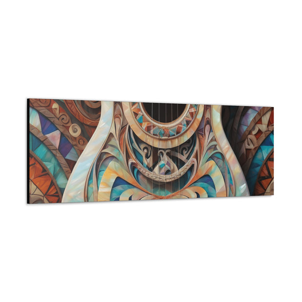 Mother Of Pearl Guitar Colorful Classic Canvas