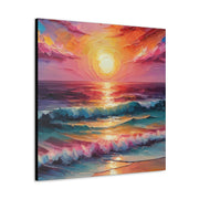 Beautiful Colorful Sunset Oils Classic Canvas