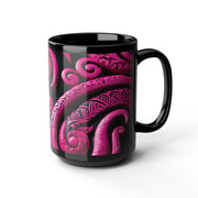 Pink Koru Black Mug (11oz, 15oz)