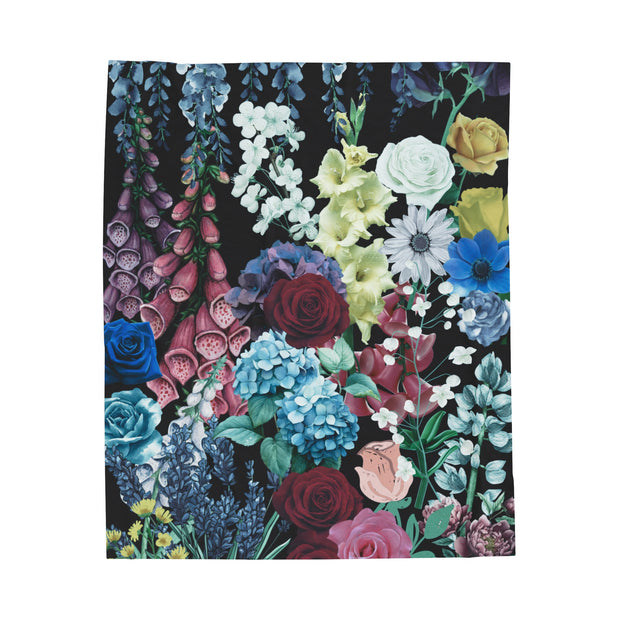 Flowers Galore Velveteen Plush Blanket
