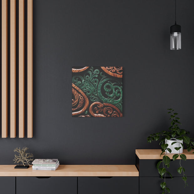 Wood and Jade Pounamu Greenstone Classic Canvas
