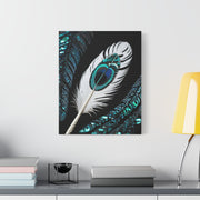 Paua Shell Abalone Feather Classic Canvas
