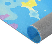 Blue Dance Watercolor Area Rugs