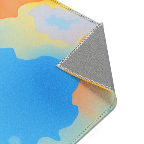 Blue Dance Watercolor Area Rugs