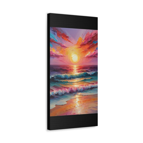 Beautiful Colorful Sunset Oils Classic Canvas