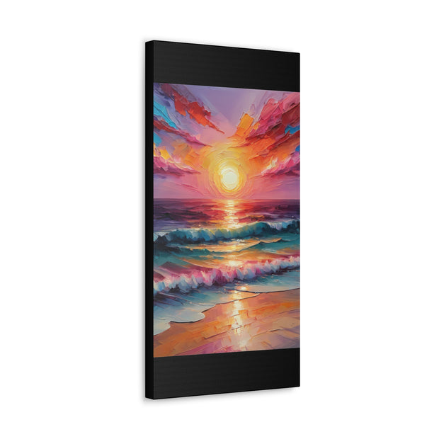 Beautiful Colorful Sunset Oils Classic Canvas