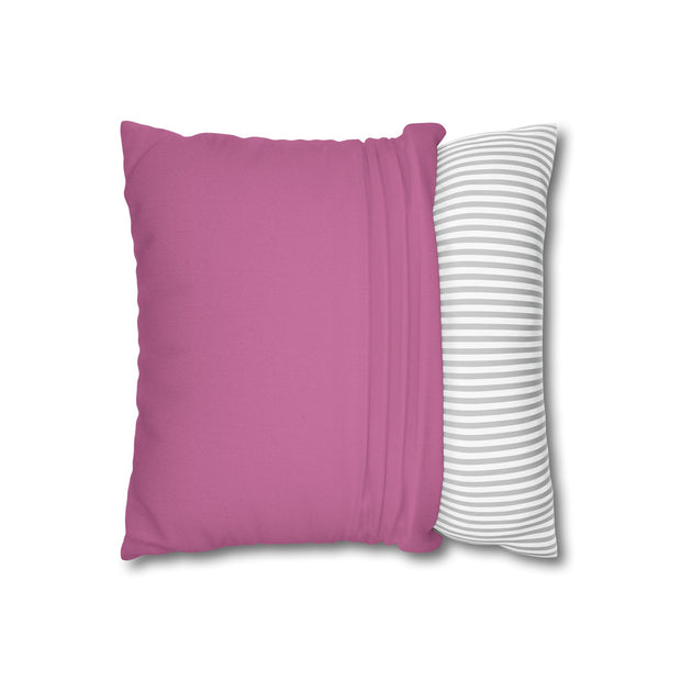 Cute Rabbit in the forest Spun Polyester Square Pillowcase