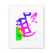 Canvas Gallery Wraps Pink and Blue Ladders Art