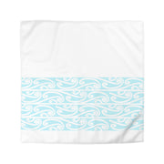 Soft Pastel Aqua Blue Microfiber Duvet Cover