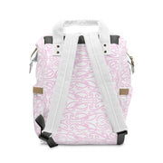 Pastel Pink Koru Multifunctional Diaper Backpack