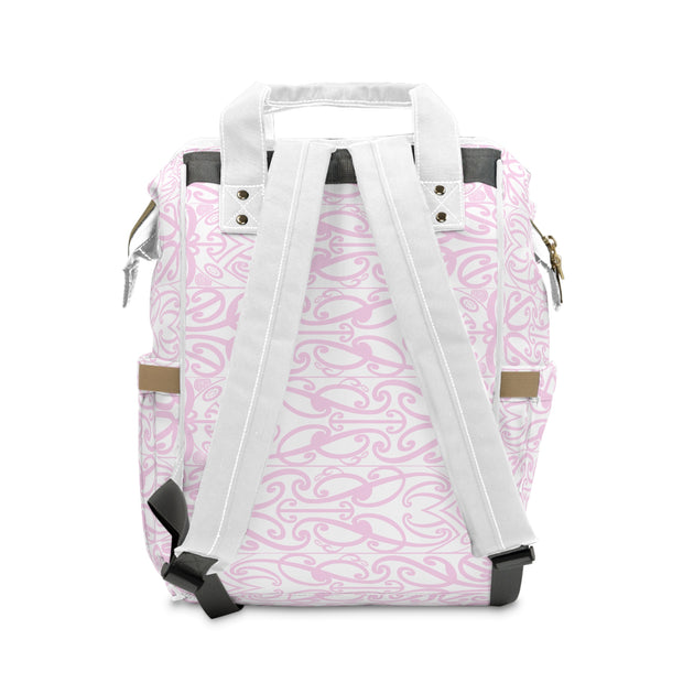 Pastel Pink Koru Multifunctional Diaper Backpack