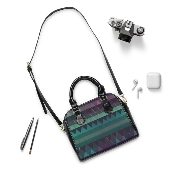 Paua Triangles Shoulder Handbag