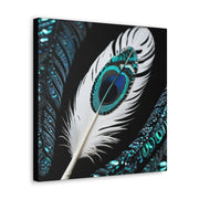 Paua Shell Abalone Feather Classic Canvas