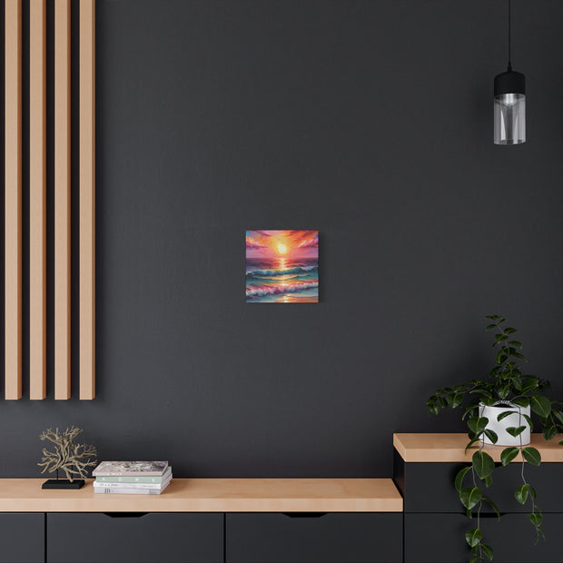 Beautiful Colorful Sunset Oils Classic Canvas