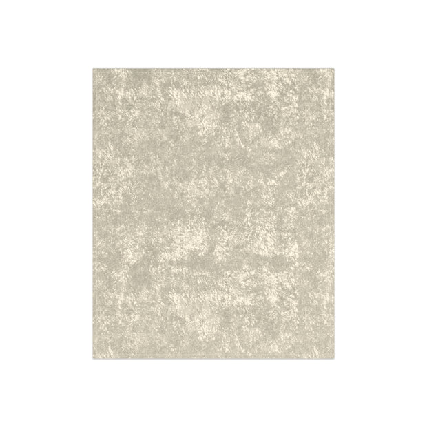 Lucious Rich Cream Crushed Velvet Blanket