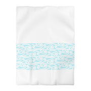 Soft Pastel Aqua Blue Microfiber Duvet Cover