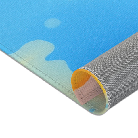 Blue Dance Watercolor Area Rugs