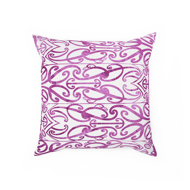 Beautiful Purple Koru Cushion