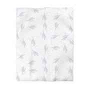 Lavender Lilac Dreams Microfiber Duvet Cover