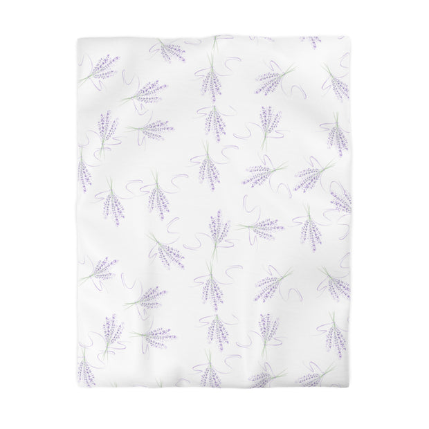 Lavender Lilac Dreams Microfiber Duvet Cover