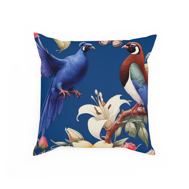 Pheasant A Blue Cushion