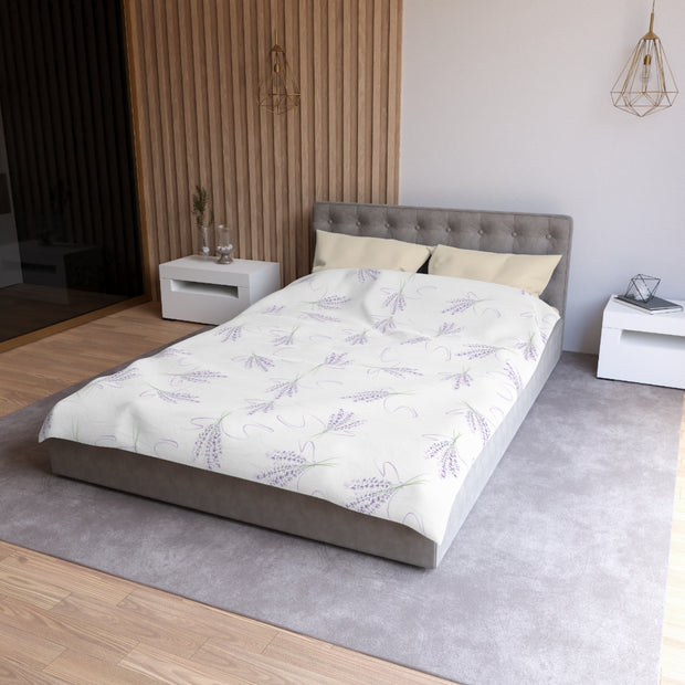 Lavender Lilac Dreams Microfiber Duvet Cover