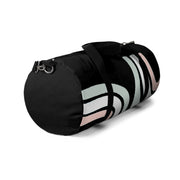 Pastel Curves On Black Duffle Bag