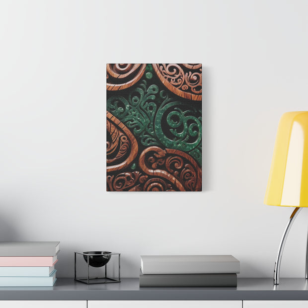 Wood and Jade Pounamu Greenstone Classic Canvas