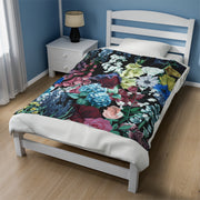 Flowers Galore Velveteen Plush Blanket