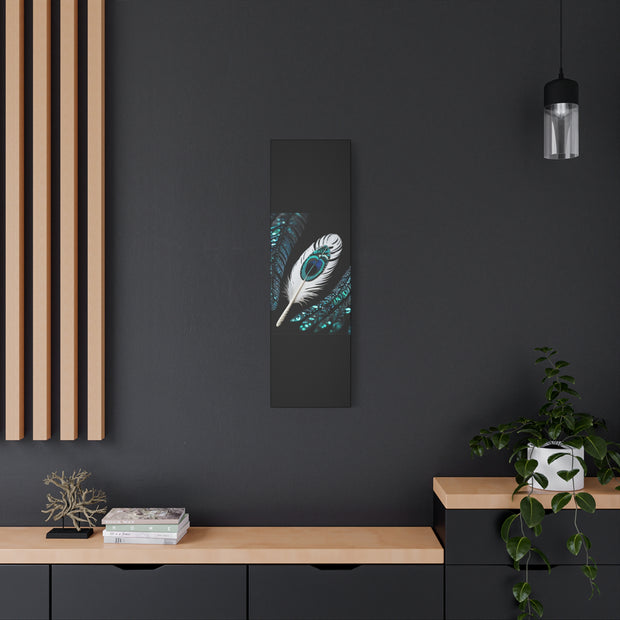Paua Shell Abalone Feather Classic Canvas