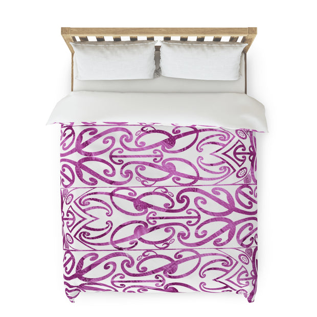 Beautiful Purple Koru Duvet Cover