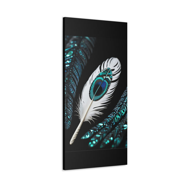 Paua Shell Abalone Feather Classic Canvas