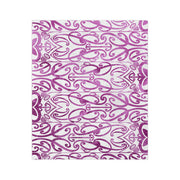 Purple Koru Velveteen Microfiber Blanket