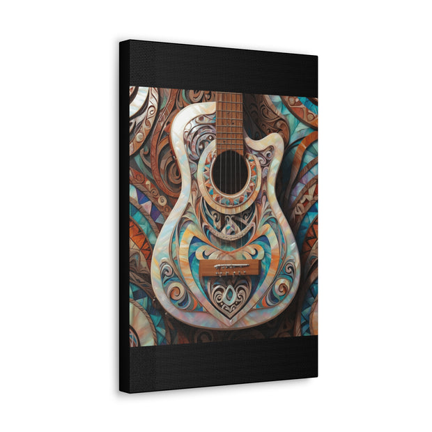 Mother Of Pearl Guitar Colorful Classic Canvas