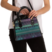Paua Triangles Shoulder Handbag