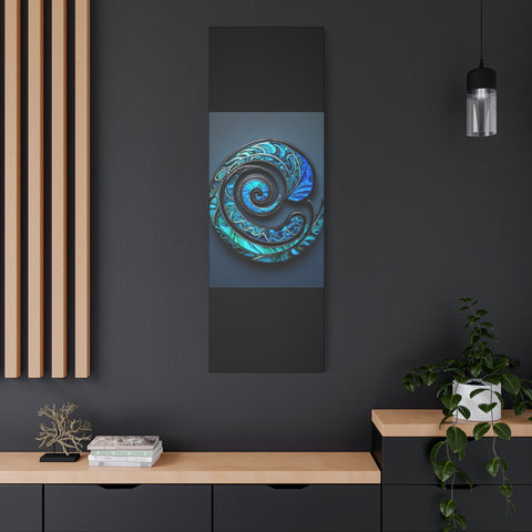 Stunning Blue Paua Abalone Shell Spiral Classic Canvas