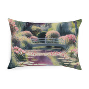 Monet Inspired Lily pond Cushion Watercolor