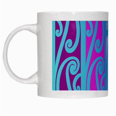 Paua Koru White Coffee Mug